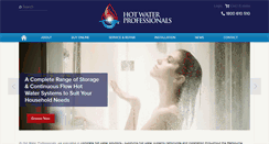 Desktop Screenshot of hotwaterprofessionals.com.au