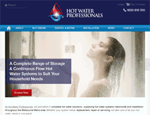 Tablet Screenshot of hotwaterprofessionals.com.au